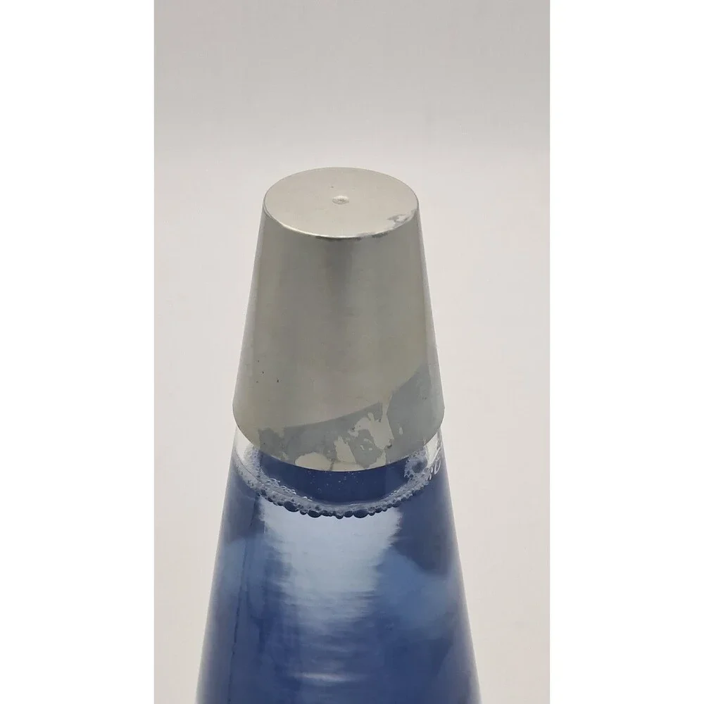 Vintage 1994 Lava Lite Midnight Series Lamp Model 13 Clear Blue 16.5